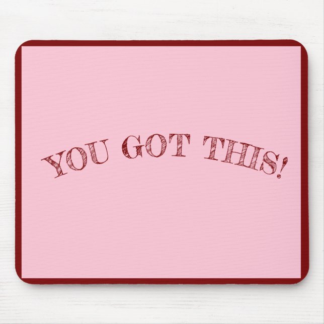 Söt i Rosa: Snyggt Girly Mouse Pad Musmatta (Framsidan)