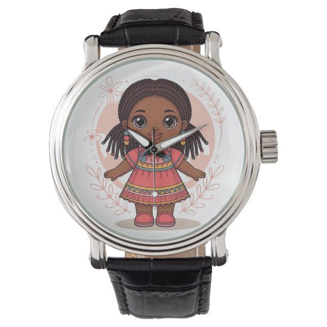 Söt i Rosa Ticks Armbandsur (Framsida)