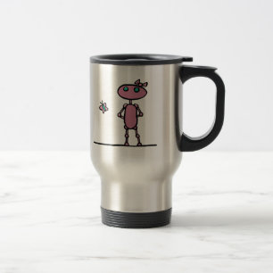 Söt i rosa travel mug resemugg