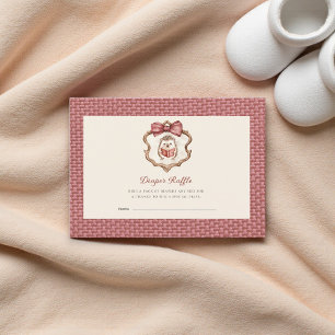 Söt Igelkott Baby Shower Blöja Lotteri Tilläggskort