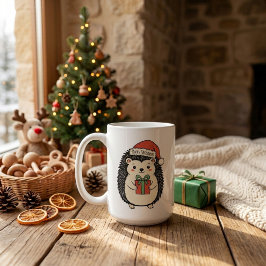 Söt Igelkott God Jul Kaffemugg