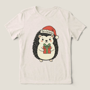 Söt Igelkott God Jul T Shirt