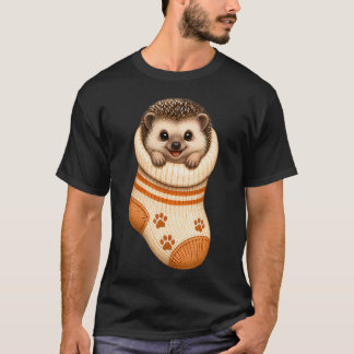 Söt Igelkott I Mysig Babysocka Hedgie Mamma T Shirt