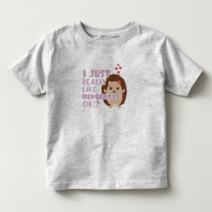 Söt Igelkott Jag Gillar Verkligen Igelkottar OK? T Shirt