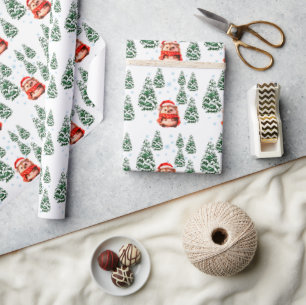 Söt Igelkott Julpresentpapper - Festiv W Presentpapper