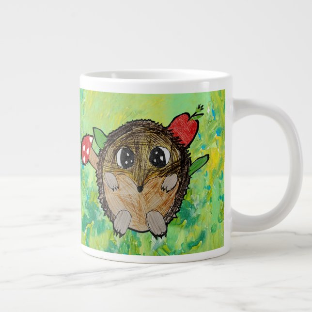 Söt Igelkott Jumbo Mugg (Höger)