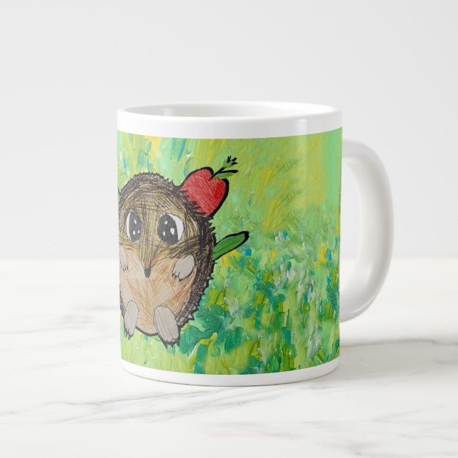 Söt Igelkott Jumbo Mugg (Framsida höger)
