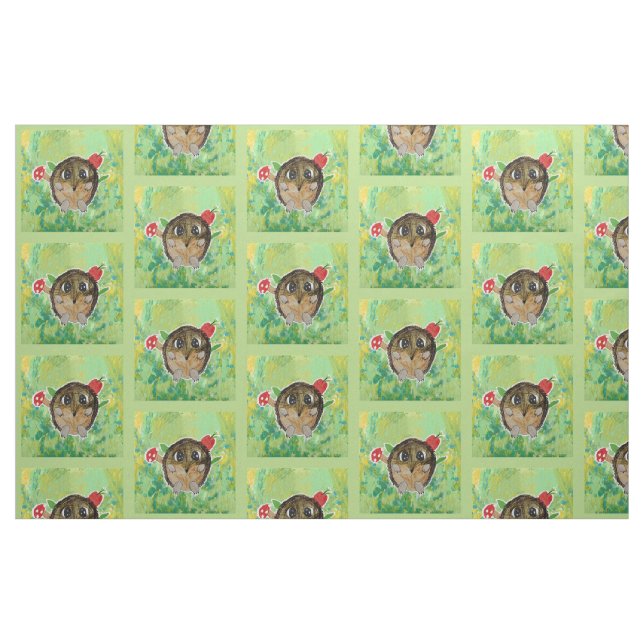 Söt Igelkott Tyg (Fat Quarter)