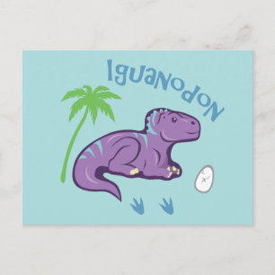 Söt Iguanodon Vykort
