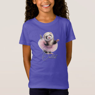 Söt iller i tutu som gör balett t shirt