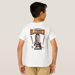 Söt iller utklädd som basebollspelare t shirt