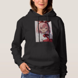 Söt illustration av animeflicka med rosa hår t shirt