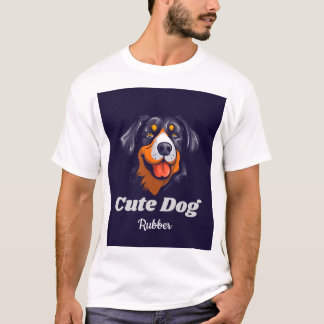 Söt illustration av Berner Sennenhund - "Sötnos T Shirt