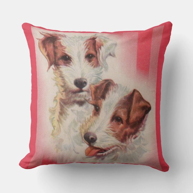 SÖT illustration av Jack Russell terrier hundar Kudde (Framsida)