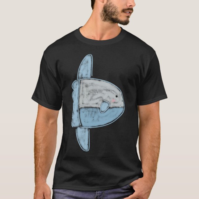 Söt illustration av klumpfisk t shirt (Framsida)