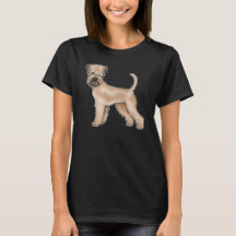 Söt illustration av mjukhårig wheaten terrier