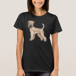 Söt illustration av mjukhårig wheaten terrier t shirt