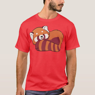 Söt illustration av rödpanda t shirt