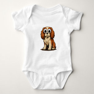 Söt illustration av valp med googly-ögon t shirt