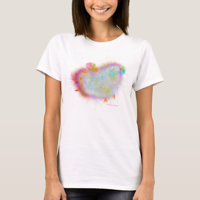 Söt illustration fin Jersey Långärmad T-Shirt (Framsida)