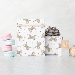 Söt illustrerad julgodis Pilbåge Mönster Presentpapper