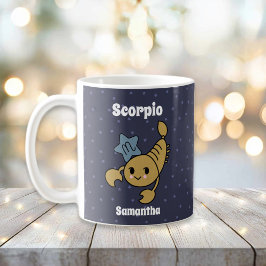 Söt Illustrerad Skorpion Zodiak Personlig Kaffemugg