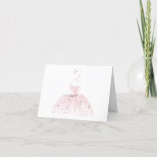 "Söt in Rosa", kort för godkännande av ballerina,