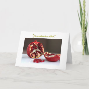 Söt inbjudan för POM-Pomegranatesamling