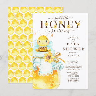 Söt inbjudan till Baby Bee Baby Shower