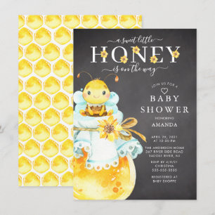 Söt inbjudan till Baby Bee Baby Shower