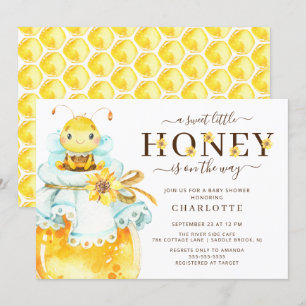 Söt inbjudan till Baby Bee Baby Shower
