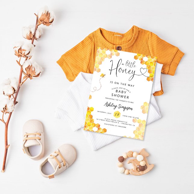 Söt inbjudan till Baby Bee Baby Shower (Skapare uppladdad)