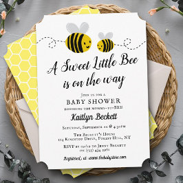 Söt inbjudan till Baby Bee Baby Shower