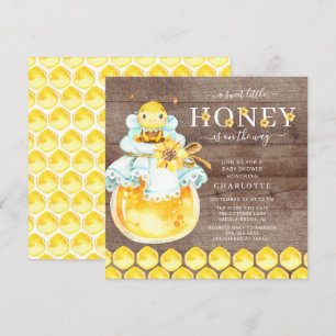 Söt inbjudan till Baby Bee Baby Shower