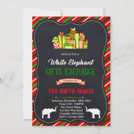 Söt inbjudan till barndusch för elefant