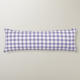 Söt indigo-gingham-mönster kroppskudde