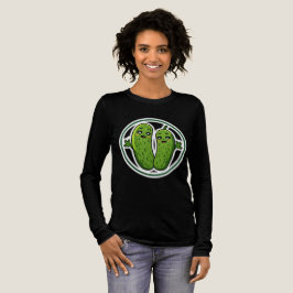 Söt inlagd gurka-par rolig Kawaii-gurka T-shirt fö
