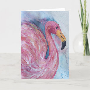 Söt inom Rosa, gratulationskort Flamingo Kort