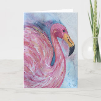 Söt inom Rosa, gratulationskort Flamingo Kort