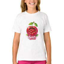 Söt insida - Söt körsbärsfamilj T-shirt