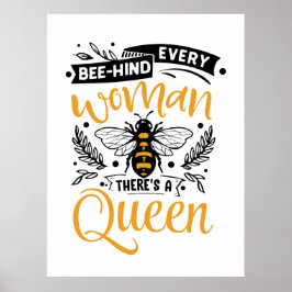söt inspirationshäst Bina älskare ord art Queen Poster