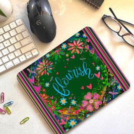 Söt inspirerande Blommigt: Fromaktisk inspiration Musmatta