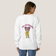 Söt, inte försvarslös damhoodie