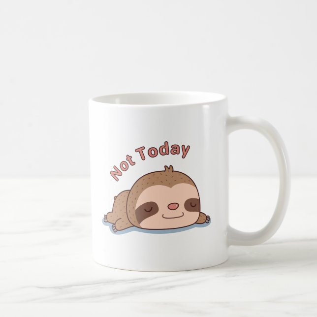 Söt Inte Idag Vila Seng Kaffemugg (Höger)