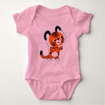 Söt intresserad seriefigur tiger babykläder