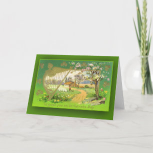 Söt Irish Countryside Illustration Card Kort