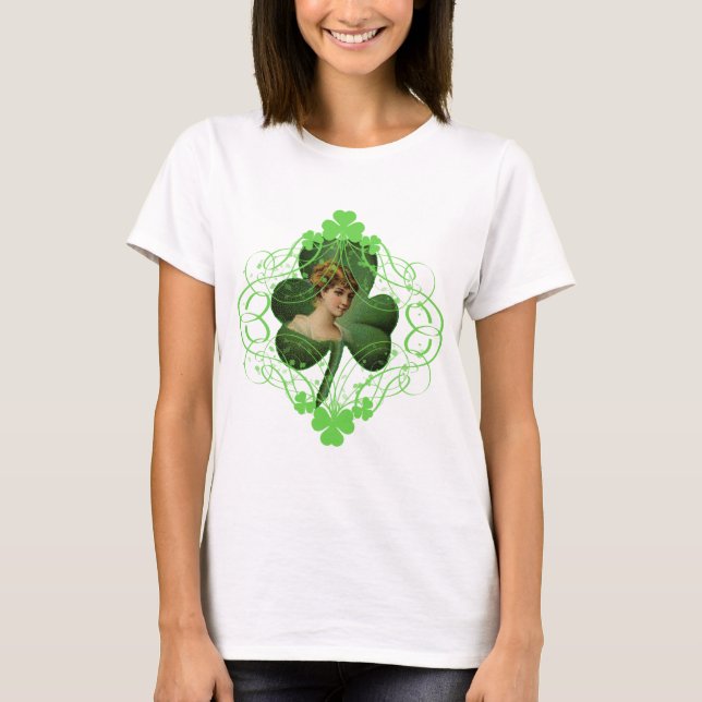 Söt Irish Dam T-shirt (Framsida)