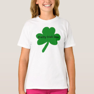 Söt Irish Lass Shamrock T-Shirt