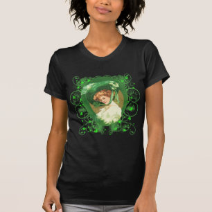 Söt Irish Woman Vintage Design T-shirt