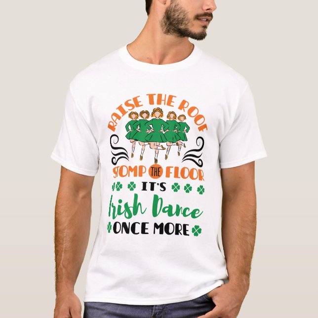 Söt irländsk dansdansare dansar  t shirt (Framsida)